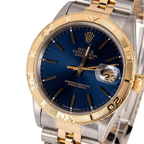 rolex 16263 blue face|Rolex thunderbird bezel.